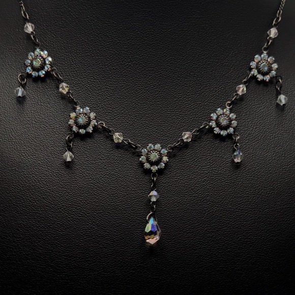 π Gorgeous Austrian Crystal USA Choker Necklace π - Picture 1 of 5